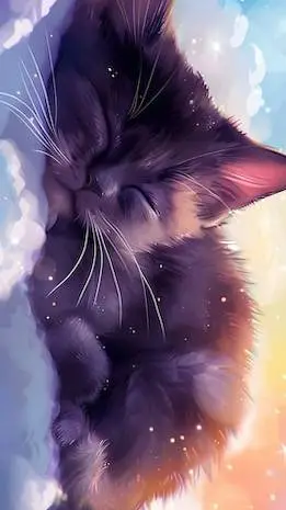 ai character: le chat qui dort background