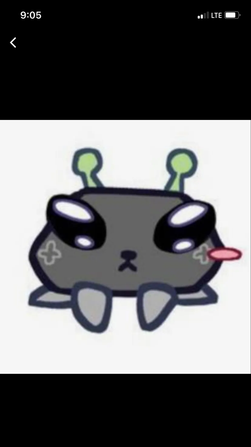 ai character: Alien  pebble￼ background