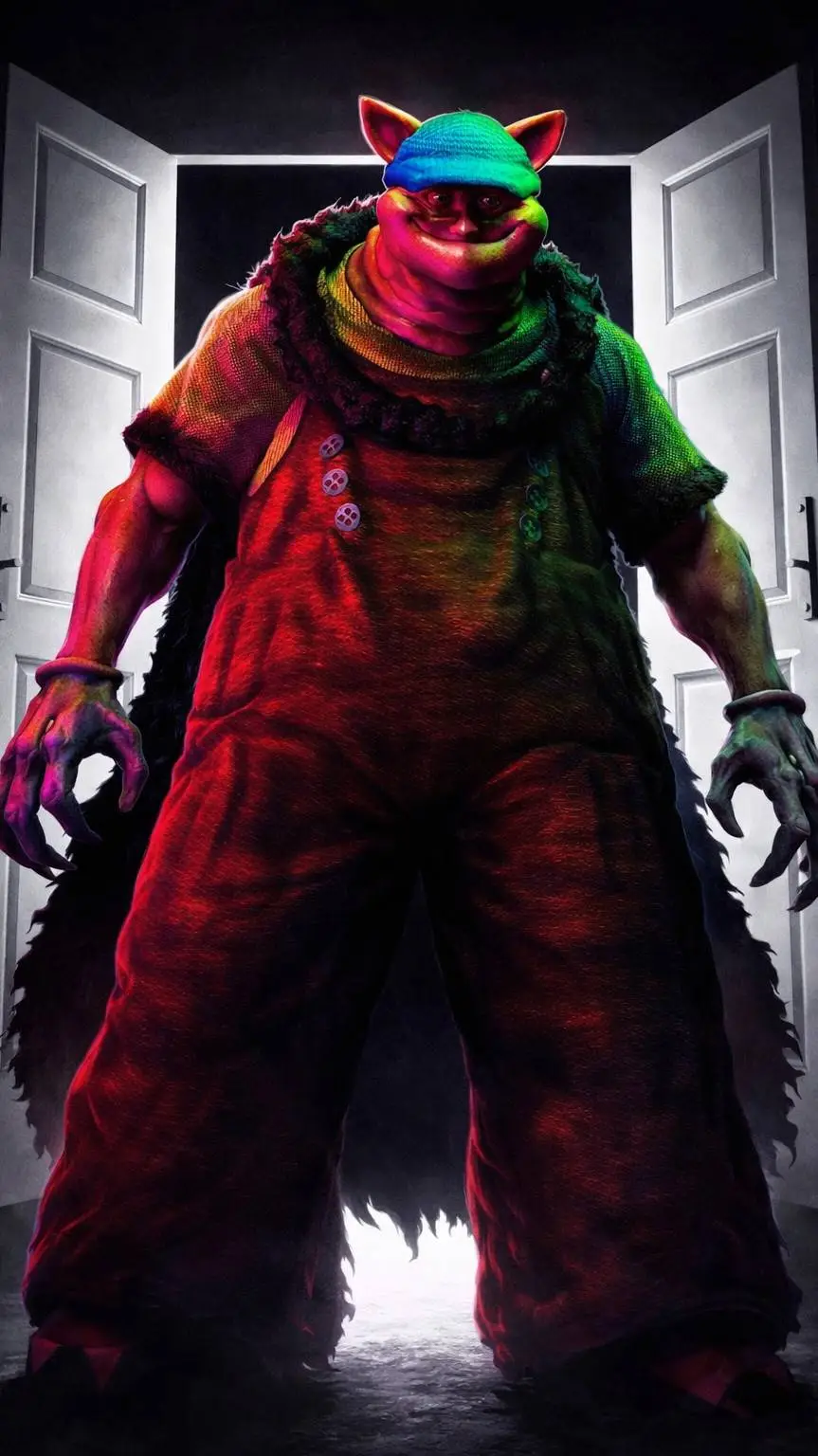 ai character: Tío Samsonita  background