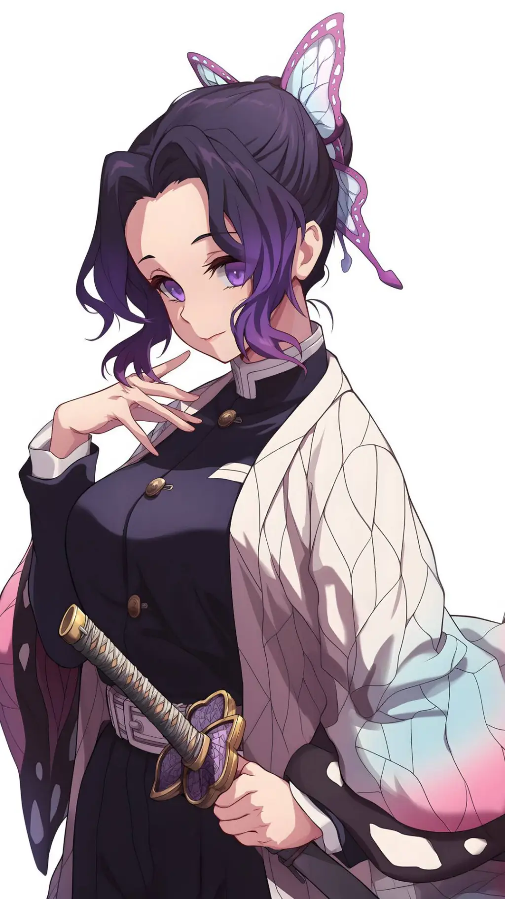 ai character: shinobu kocho  background