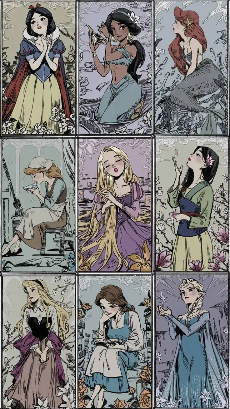 ai character: Disney school background