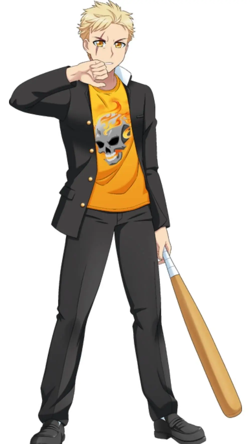 ai character: Umeji Kizuguchi  background