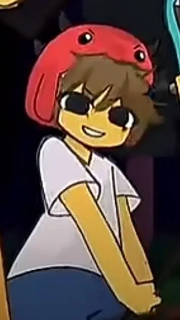 ai character: Dino kid background