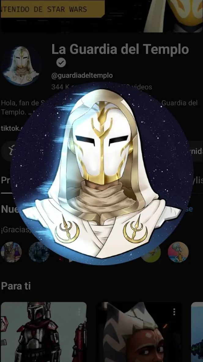 ai character: guardia del templo background