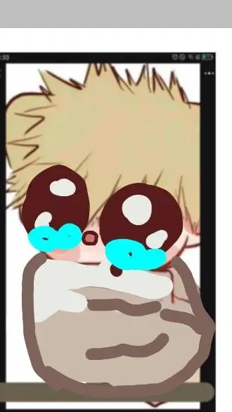 ai character: baby Bakugo  background