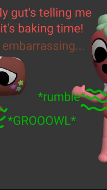 ai character: Sprout and Cosmo background