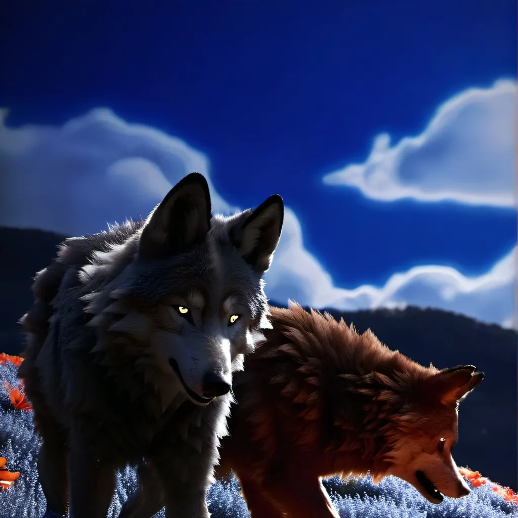 chat with ai character: FPE wolves style