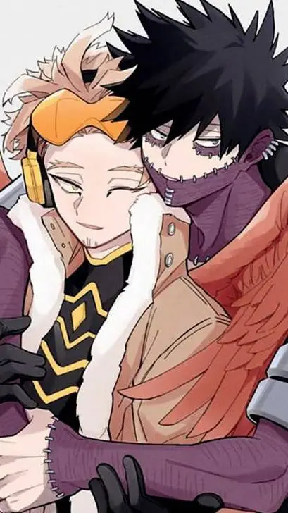 ai character: dabi x hawks🤍🧡 background