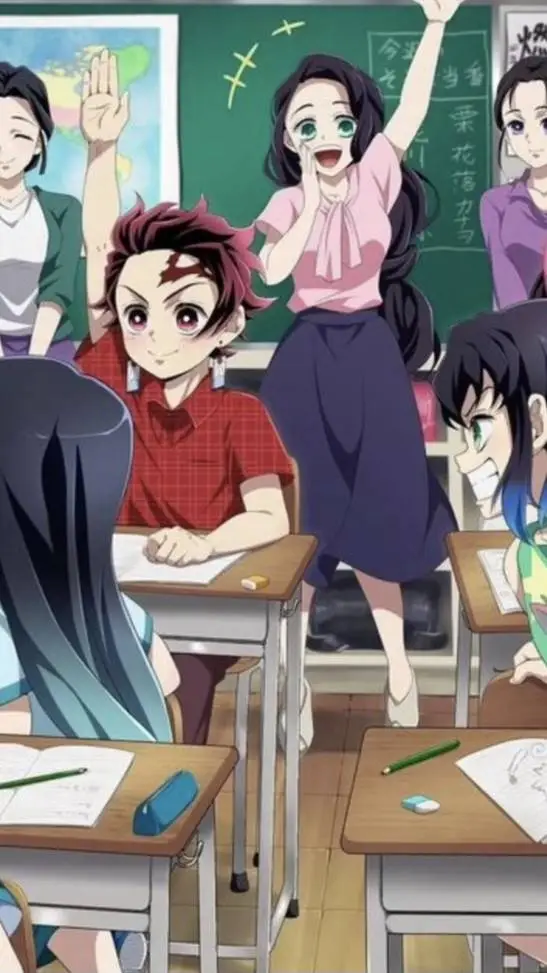 ai character: Kny academia  background