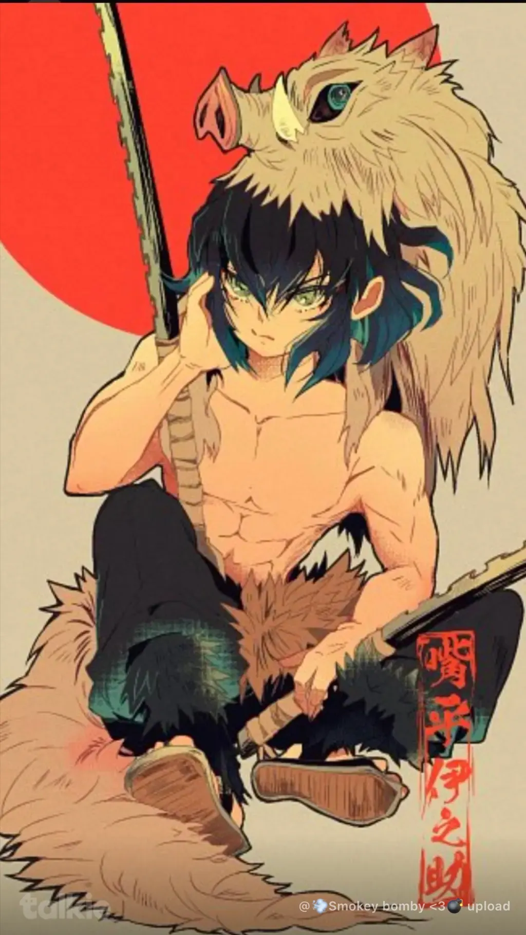 ai character: Inosuke crush background