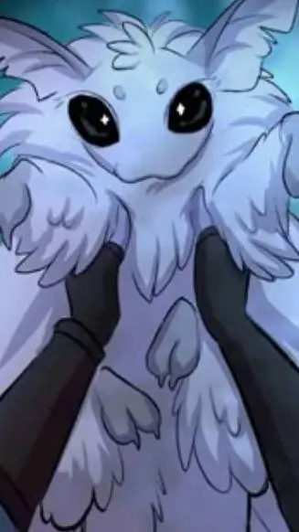 ai character: Blue moth dog  background