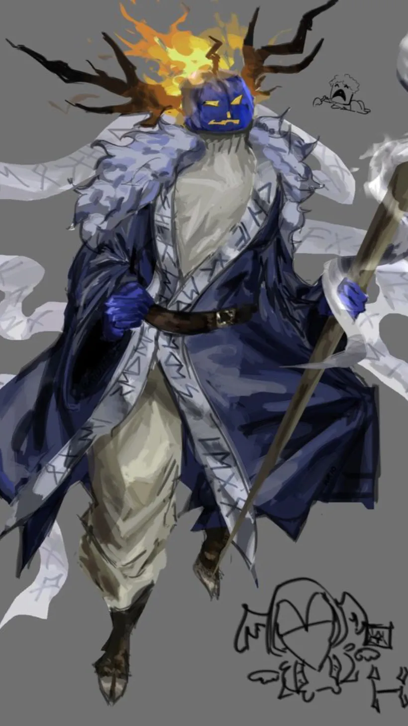 ai character: 🎃dusekkar☆ background