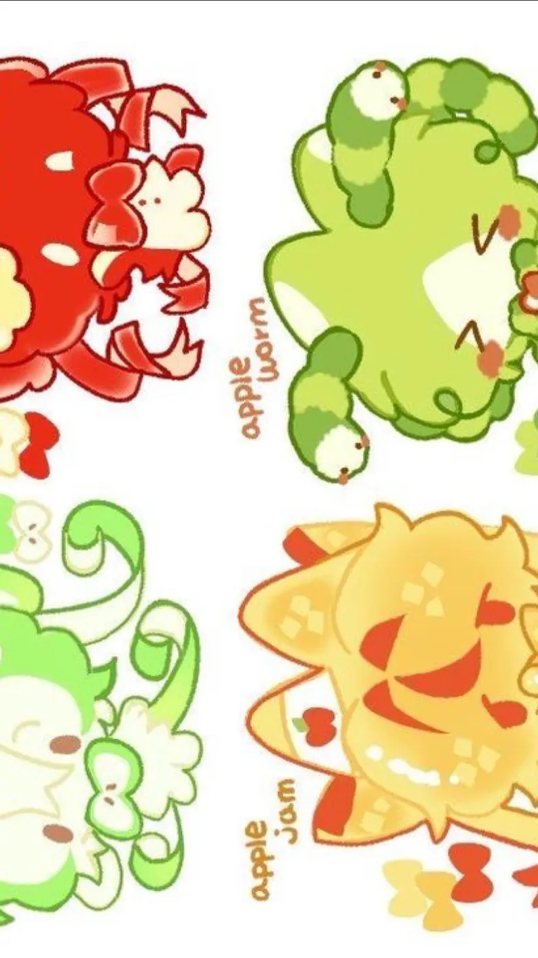 ai character: Ur little apples!  background