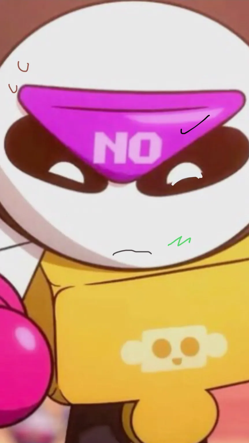 ai character: Sick meeple 💚☆ background