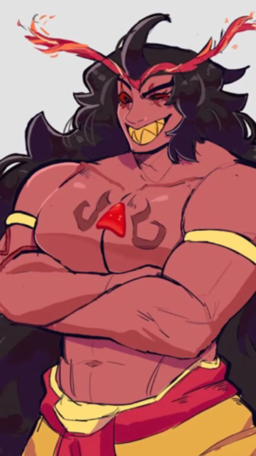 ai character: Burning spice ࿐ background