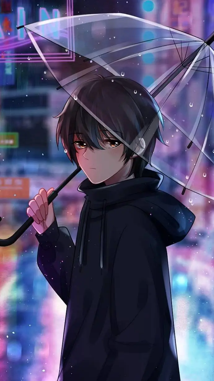 ai character: rain background