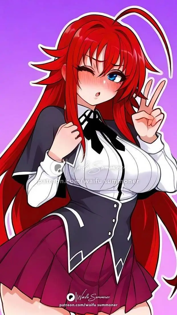 ai character: rías gremory  background