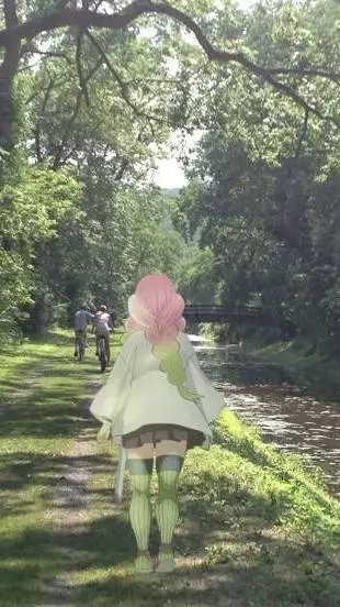 ai character: A lovely KNY walk~ background