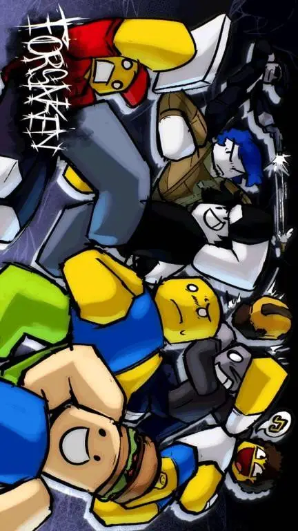 ai character: Sprunki x Forsaken background