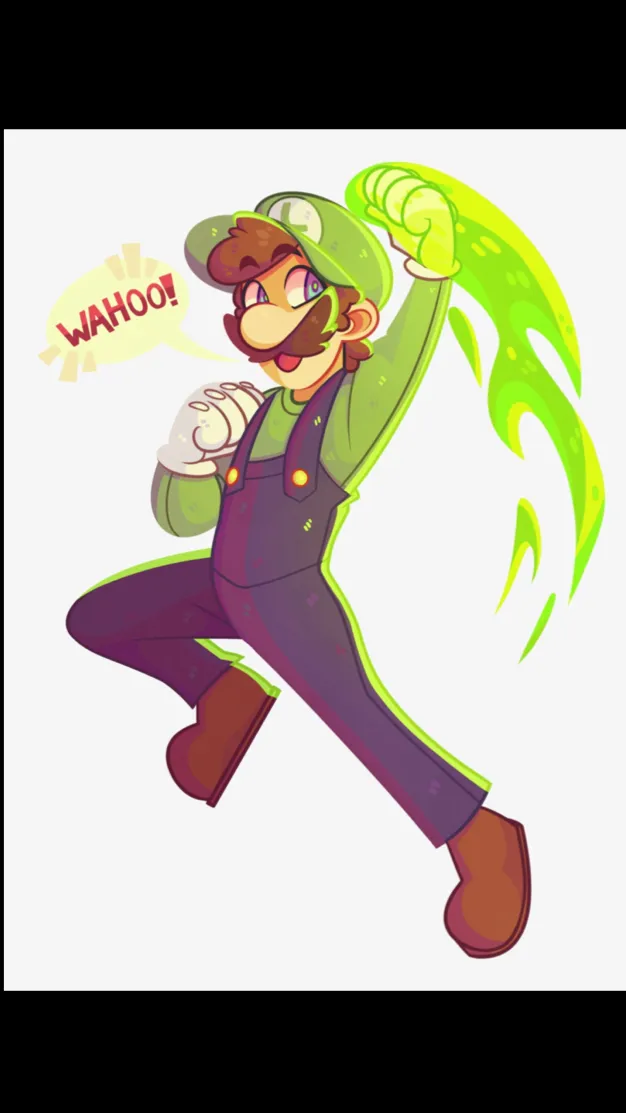 ai character: Luigi Copy background
