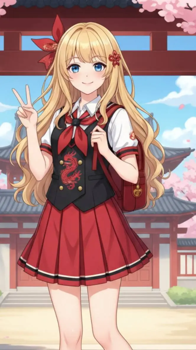 ai character: Goki Chan  background