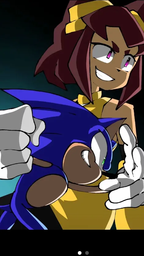 ai character: Kit and Sonic Team background
