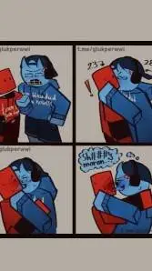 ai character: •°💙Bludkidd❤️°• background