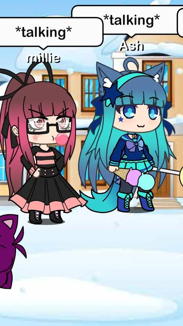 ai character: ash and millie background