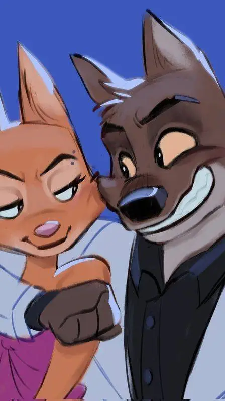 ai character: lobo × escarlata background