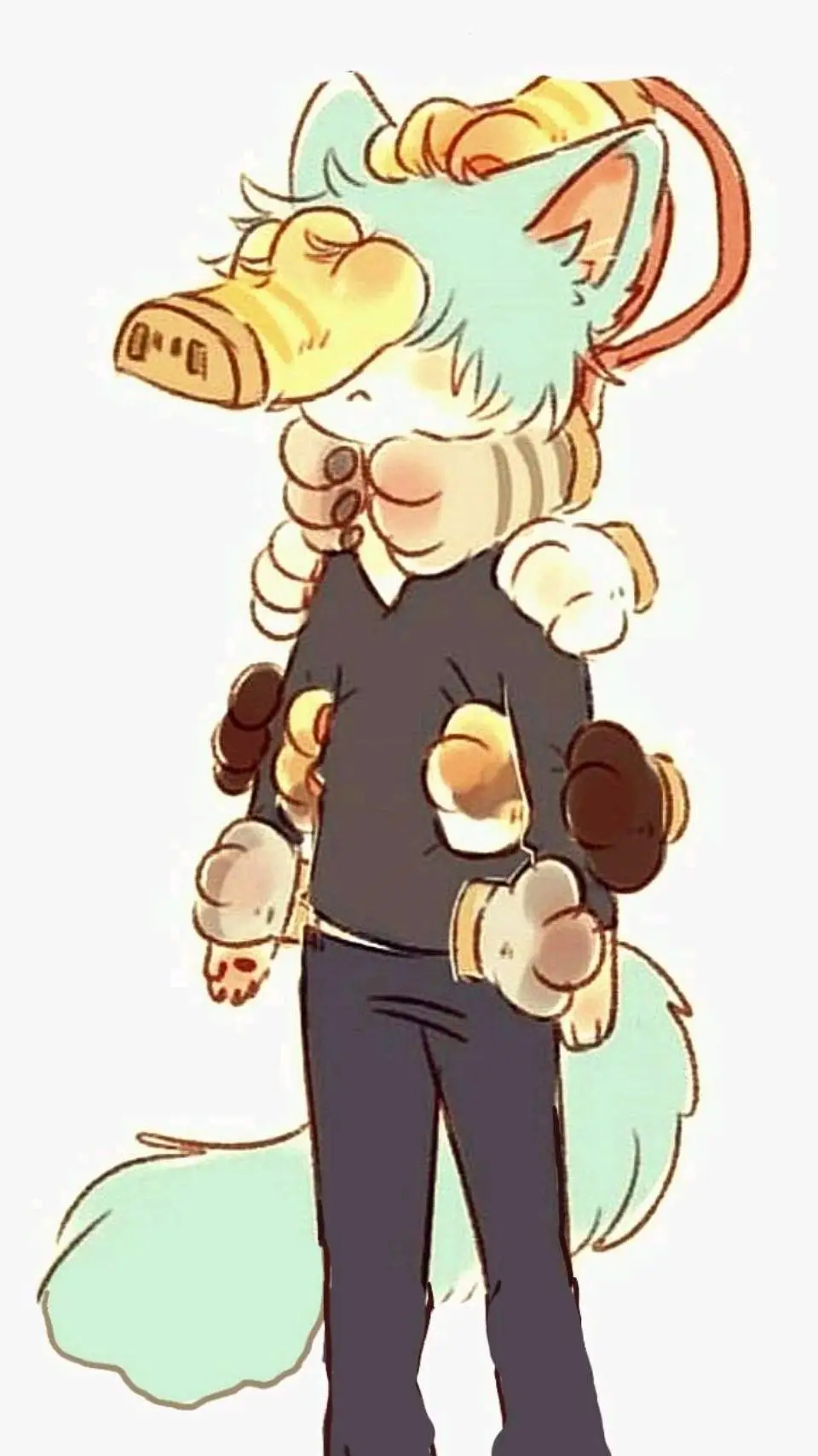 ai character: mha xmas background