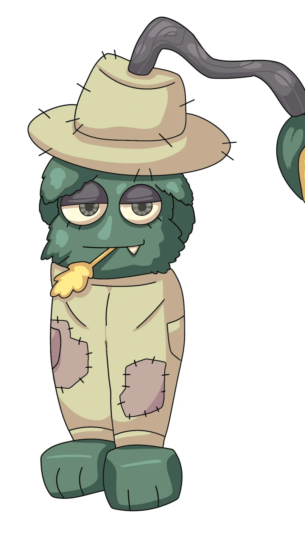 ai character: Creamed corn  background