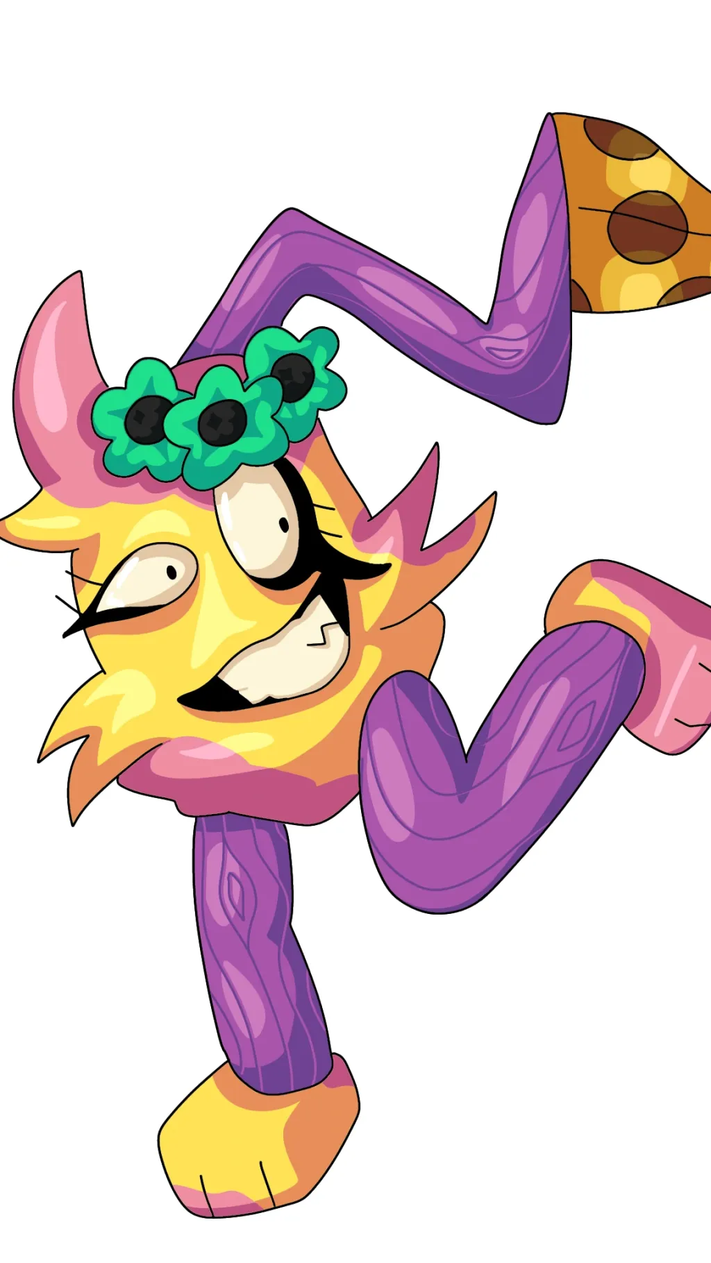 ai character: Cream cheese  background
