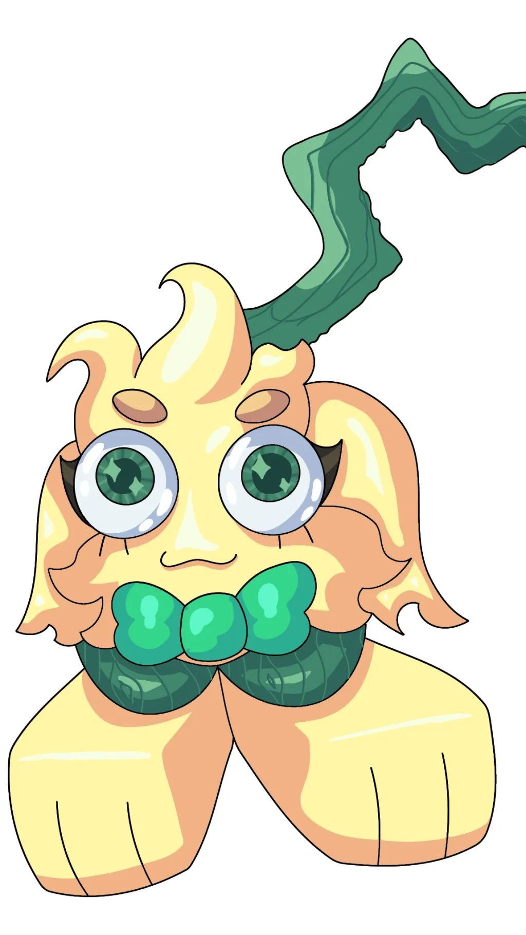 ai character: Butter cream  background