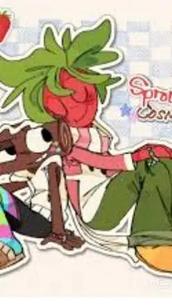 ai character: Fruitcake background