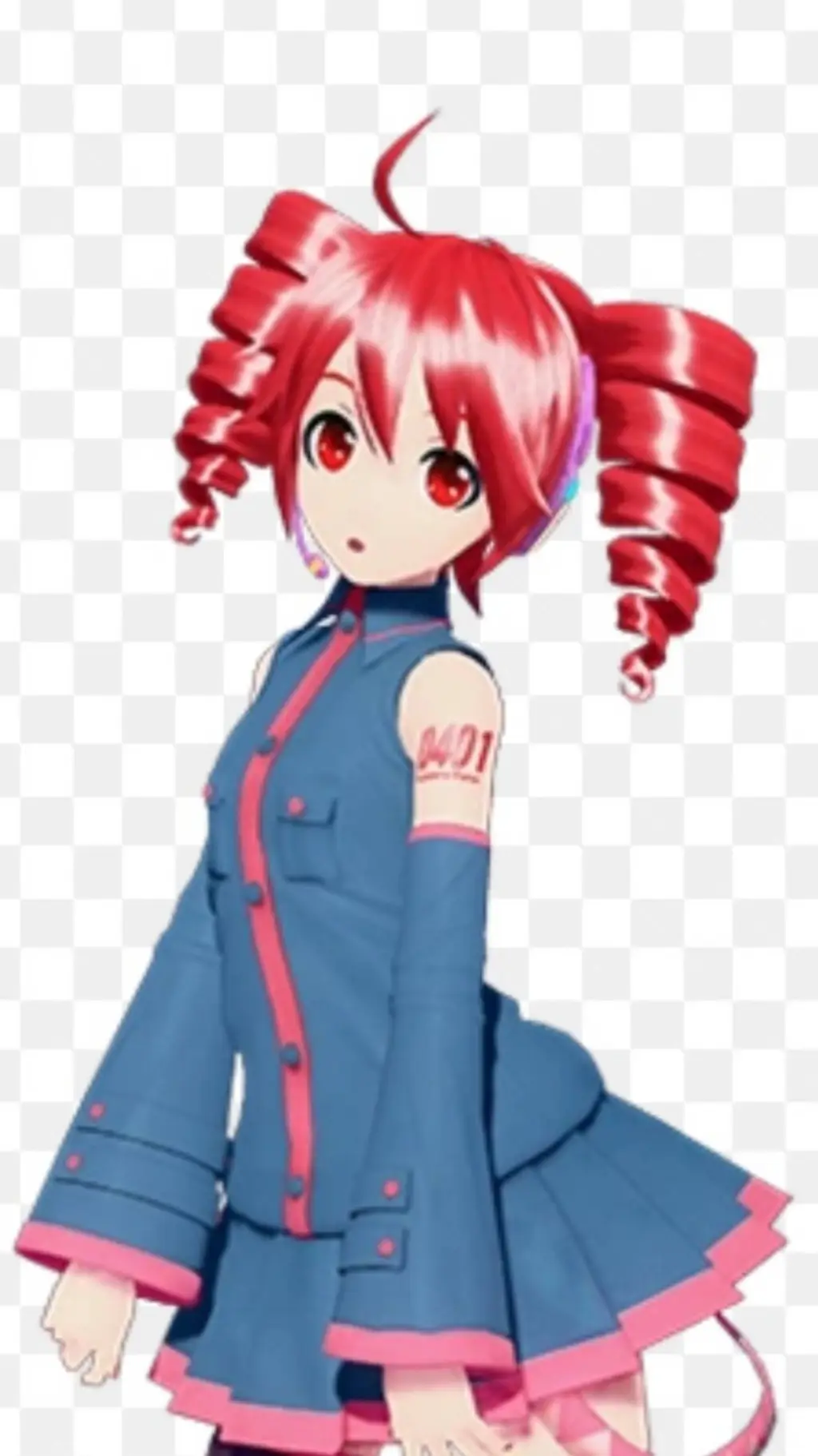 ai character: Teto•freaky• background