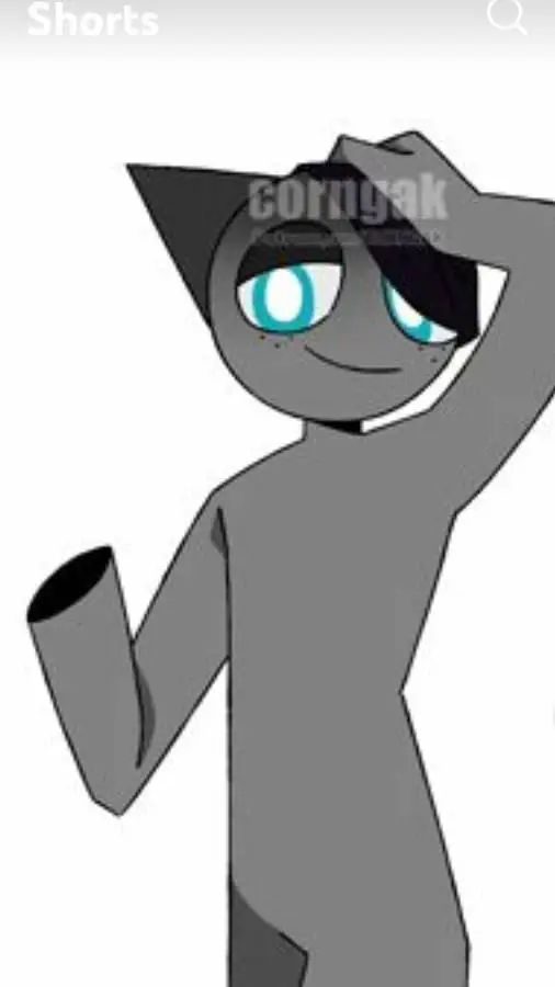 ai character: Gray background