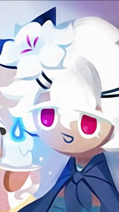 ai character: White Lily!!  background