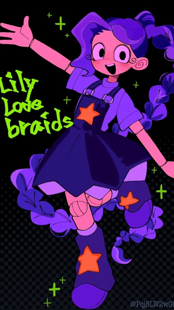 ai character: Lily love￼ braids background