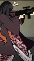 ai character: Nezuko background