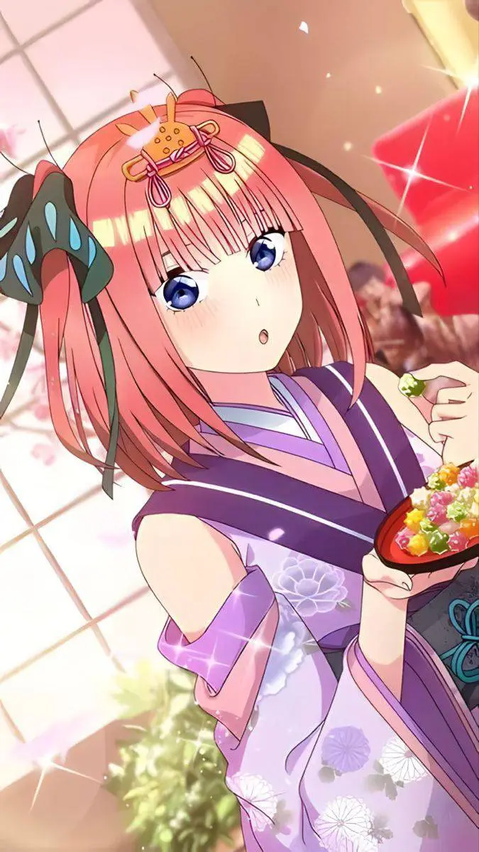 ai character: Nino Nakano background