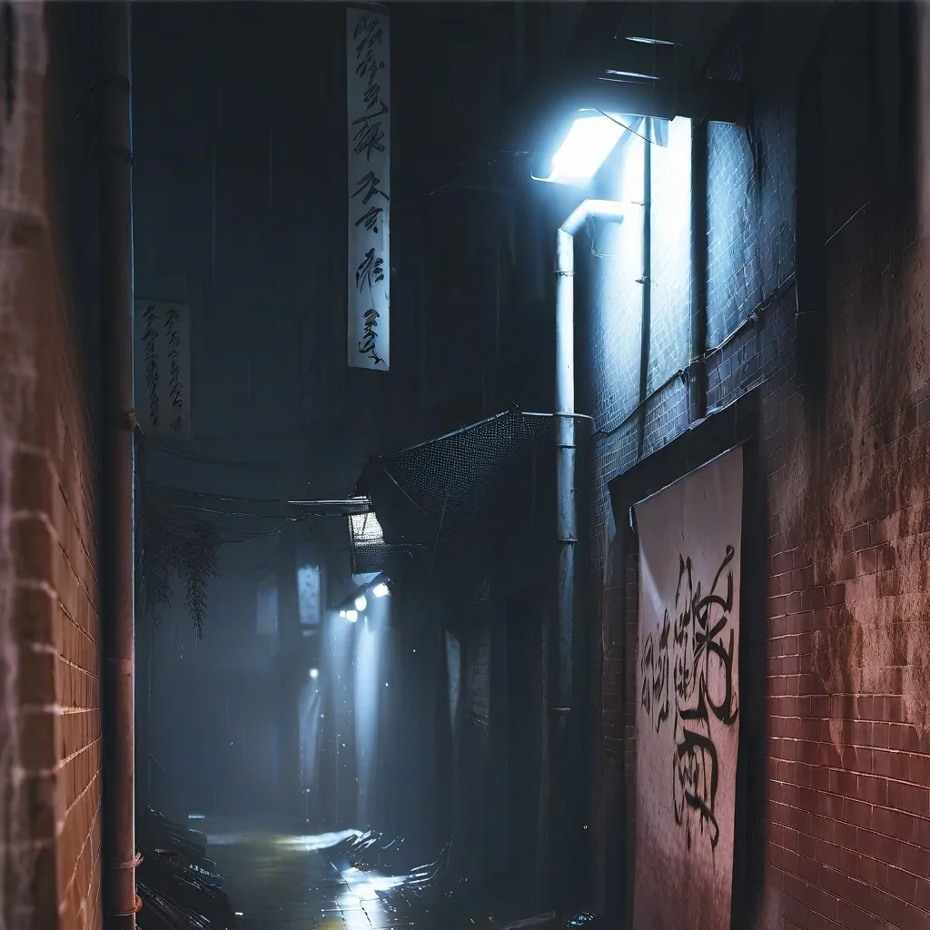 chat with ai character: Dark alley