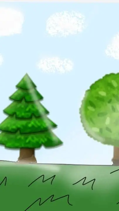 ai character: forest background