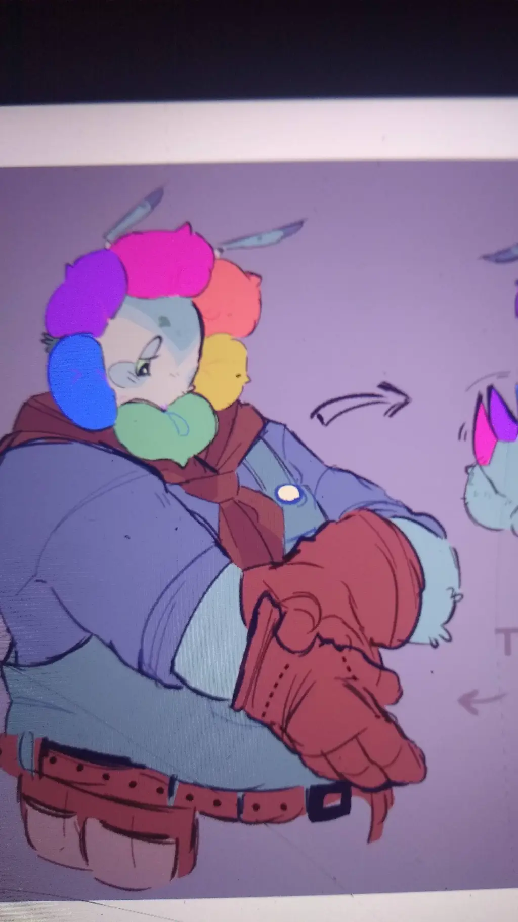 ai character: chubby dand background