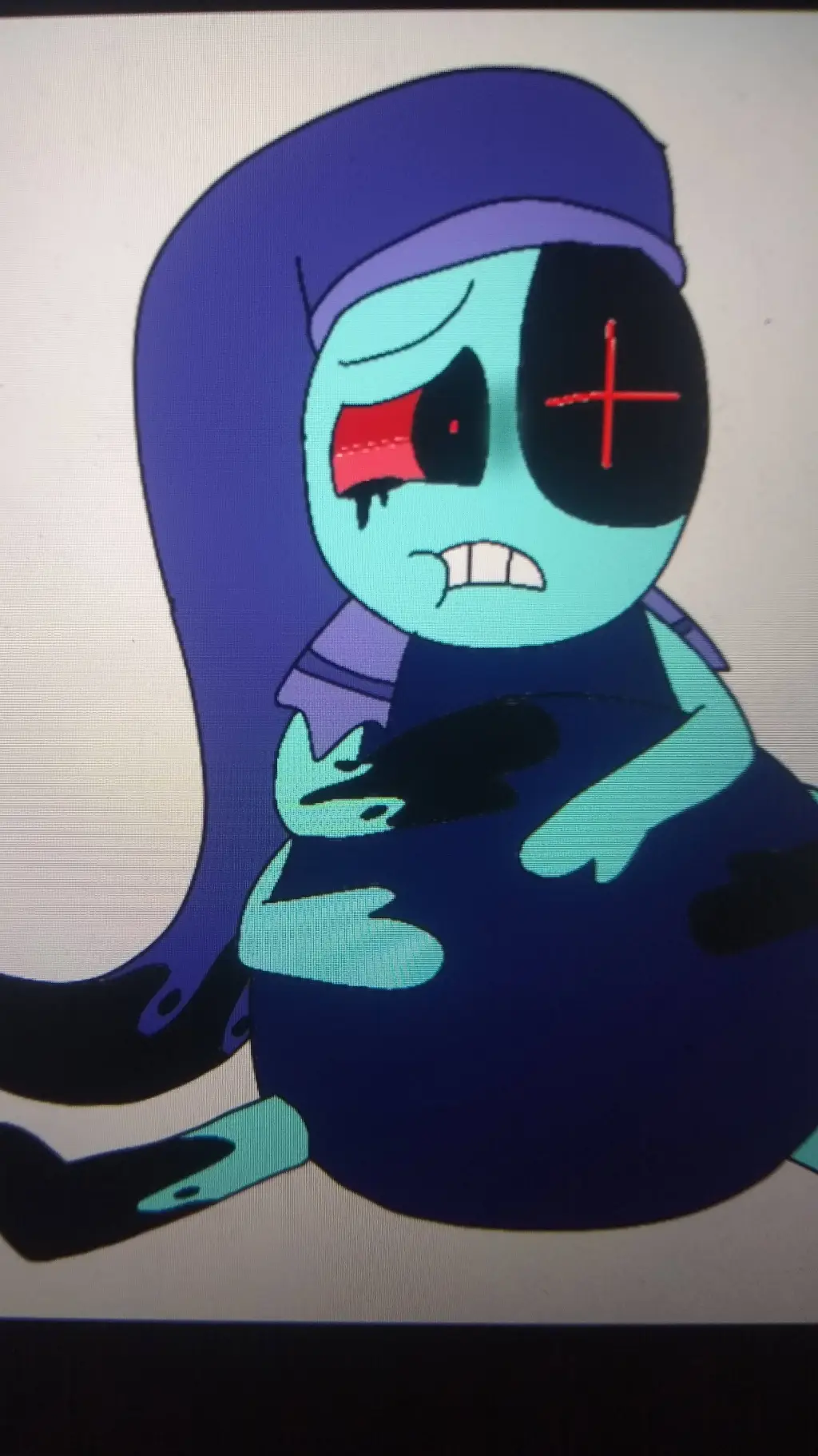 ai character: fat twisted astro background