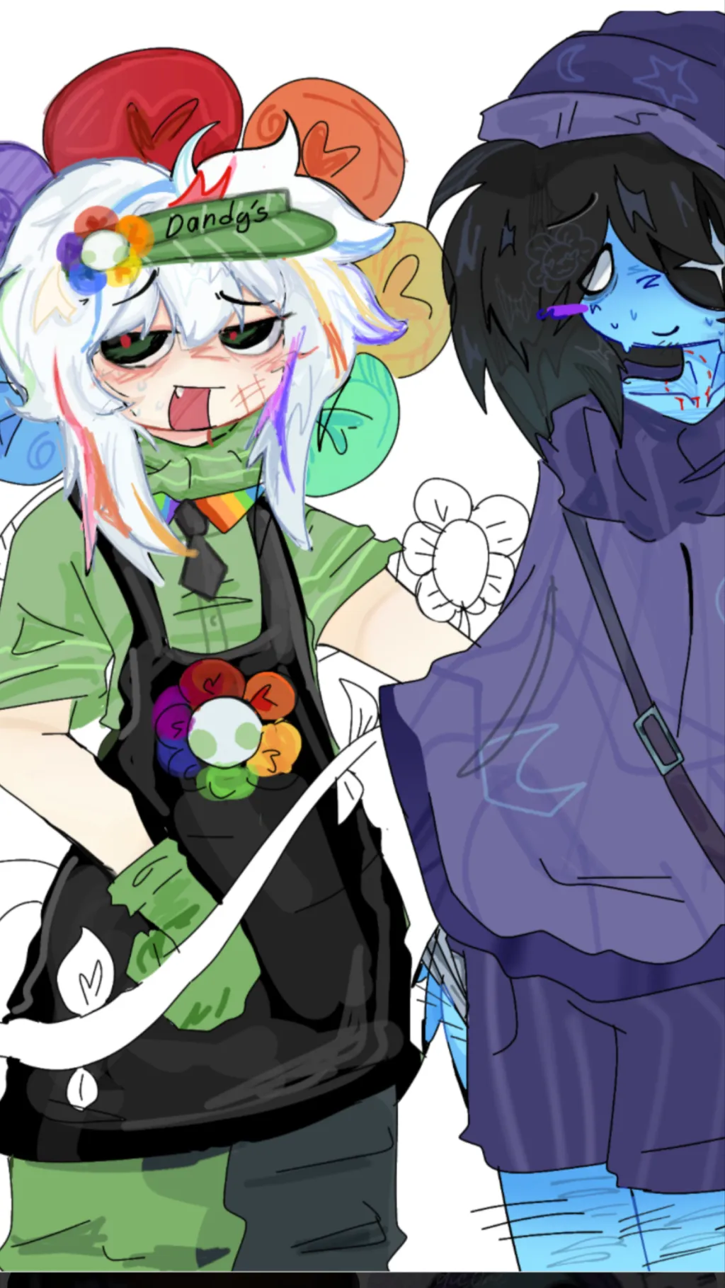 ai character: Moon flower:> background