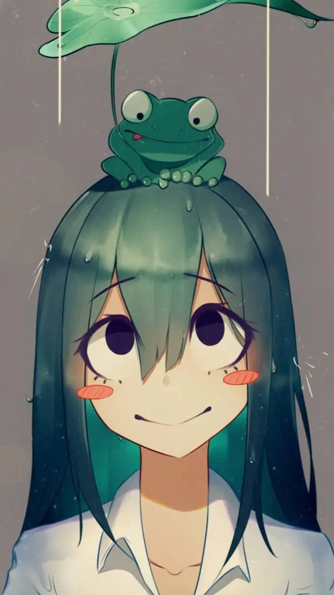 ai character: tsuyu asui background