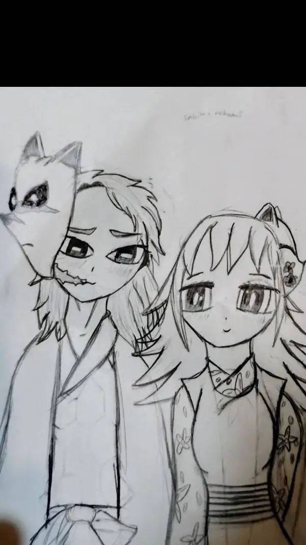 ai character: sabito x makomo  background