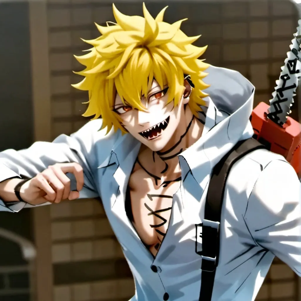 chat with ai character: chainsaw man