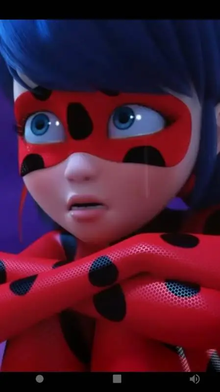 ai character: sad ladybug  background