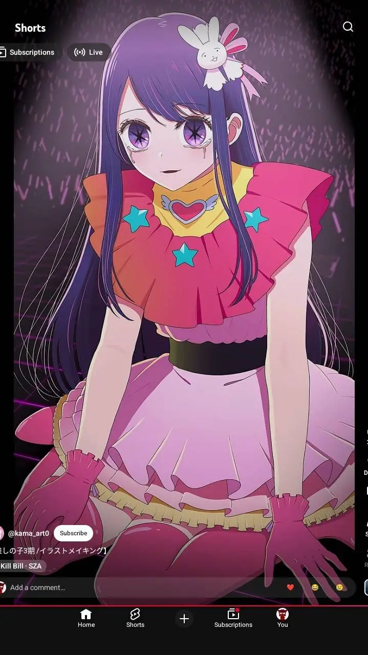 ai character: Ai Hoshino  background